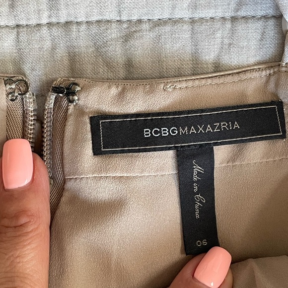 BCBGmaxazria cocktail dress in champagne/taupe - Picture 5 of 7